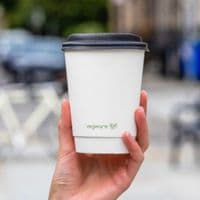 N89 Single Wall Compostable Disposable Hot Drink Cups 12 to 16oz (Pack of 50)