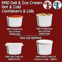 N90 Cardboard Biodegradable Compostable Hot & Cold Flat Lids 90mm x 50