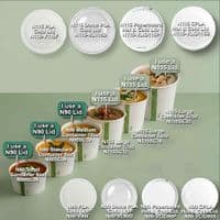 N90 Compostable Soup & Ice Cream Container Lid Range | 6 to 10oz | Box of 1000