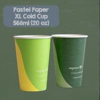 N90 Paper Biodegradable Compostable Disposable Cold Food & Drink Cups (Box of 1000)