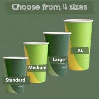 N90 Paper Biodegradable Compostable Disposable Cold Food & Drink Cups (Box of 1000)