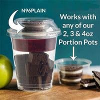 N96 Corn Biodegradable Compostable Lids & Inserts x 50