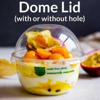 N96 Disposable Compostable Biodegradable Dessert & Deli Salad Pots x 50