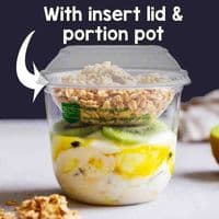 N96 Disposable Compostable Biodegradable Dessert & Deli Salad Pots x 50