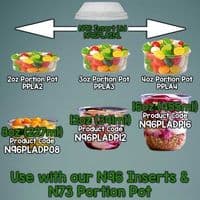 N96 Disposable Compostable Biodegradable Dessert & Deli Salad Pots x 50