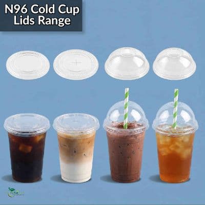 N96 PLA Biodegradable Compostable Cold Cup Lids | Fits N96 Cups