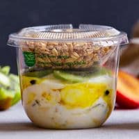 N96 PLA Biodegradable Compostable Flat Lid No Hole 96mm x 50