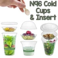 N96 PLA Biodegradable Compostable Flat Lid with Straw Hole 96mm x 50
