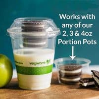 N96 PLA Biodegradable Compostable Insert Lids | Fits N96 Cups