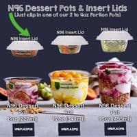 N96 PLA Biodegradable Compostable Insert Lids | Fits N96 Cups