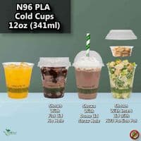 N96 PLA Corn Biodegradable Compostable Cold Cups | 9oz, 12oz, 16oz, 20oz