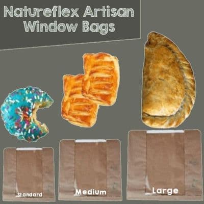 Natureflex Artisan Biodegradable Compostable Food Bags  x 100