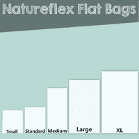 Natureflex Biodegradable Compostable Flat Heat Seal Bags x 100