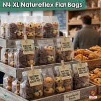 NatureFlex™ Clear Gusseted Heat Seal Bags | Home Compostable & Plastic-Free