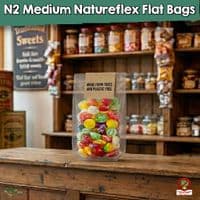 NatureFlex™ Clear Gusseted Heat Seal Bags | Home Compostable & Plastic-Free