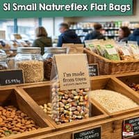 NatureFlex™ Clear Gusseted Heat Seal Bags | Home Compostable & Plastic-Free