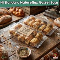 NatureFlex™ Clear Gusseted Heat Seal Bags | Home Compostable & Plastic-Free