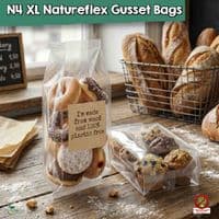 NatureFlex™ Clear Gusseted Heat Seal Bags | Home Compostable & Plastic-Free