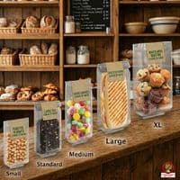 NatureFlex™ Clear Gusseted Heat Seal Bags | Home Compostable & Plastic-Free