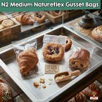 NatureFlex™ Clear Gusseted Heat Seal Bags | Home Compostable & Plastic-Free