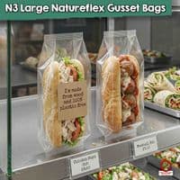 NatureFlex™ Clear Gusseted Heat Seal Bags | Home Compostable & Plastic-Free