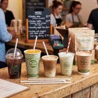 Paper Compostable Wrapped Paper Straws 6mm | Pack of 50