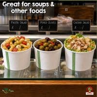 N75 Pastel Compostable Ice Cream & Small Soup Tubs | Pack of 50