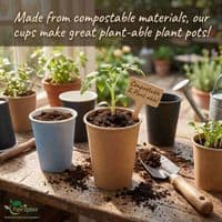 Pastel Compostable Double Wall Hot Cups | 8 to 16oz | Box of 500