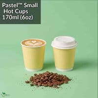Simply White Compostable Single-Wall Paper Hot Cups (4oz to 20oz) | The Pure Option