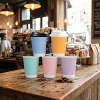 Simply White Compostable Single-Wall Paper Hot Cups (4oz to 20oz) | The Pure Option