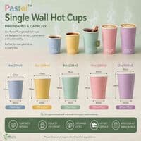 Simply White Compostable Single-Wall Paper Hot Cups (4oz to 20oz) | The Pure Option