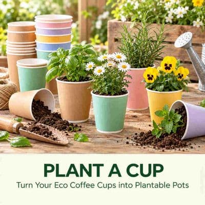 Plant-a-Cup: Turn Your Eco Coffee Cups Into Plantable Pots