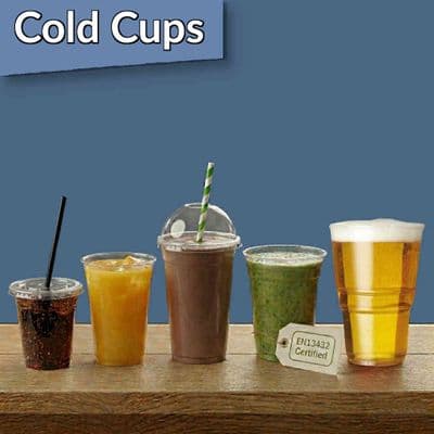 Plant-Based Cold Drink Cups: Clear PLA & Sustainable Paper