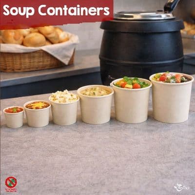 Plastic-Free Hot Food & Soup Containers