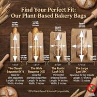Premium Artisan Bakery Bags with Display Window | 100% Home Compostable
