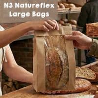 Premium Artisan Bakery Bags with Display Window | 100% Home Compostable