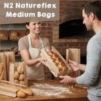 Premium Artisan Bakery Bags with Display Window | 100% Home Compostable