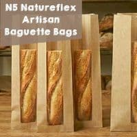 Premium Artisan Bakery Bags with Display Window | 100% Home Compostable