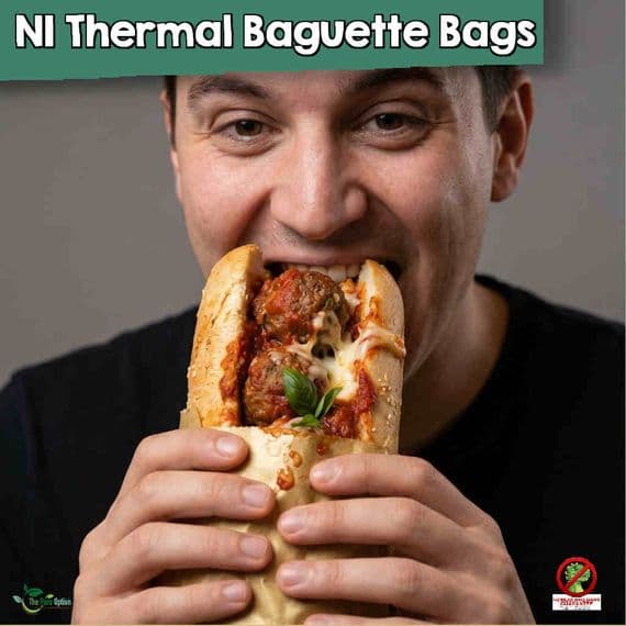 Premium Biodegradable Thermal Hot Food Oven Baguette Bags