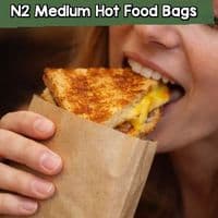 Premium Biodegradable Thermal Hot Food | Oven | Grill Bags | 5 Sizes