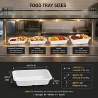 N210 Premium Sugarcane Compostable Food Trays | Oven Safe