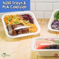 N210 Premium Sugarcane Compostable Food Trays | Oven Safe