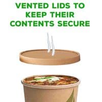 Rustic Kraft Biodegradable Compostable Soup Ice Cream & Soup Containers | 8oz | Pack of 25