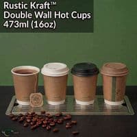 N89 16oz Compostable Coffee Cups | Single Wall Hot Cups (455ml)