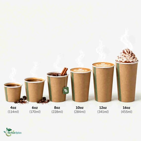 N89 16oz Compostable Coffee Cups | Single Wall Hot Cups (455ml)