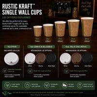 N89 16oz Compostable Coffee Cups | Single Wall Hot Cups (455ml)