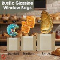 Rustic Kraft Food Bags with Glassine Window | Eco-Friendly & Zero Plastics