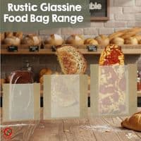 Rustic Kraft Food Bags with Glassine Window | Eco-Friendly & Zero Plastics