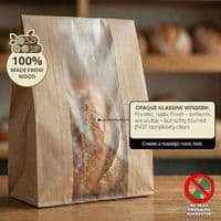 Rustic Kraft Food Bags with Glassine Window | Eco-Friendly & Zero Plastics