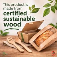 Rustic Kraft Paper Bakery Food Bags | 100% Home Compostable | Standard to Large